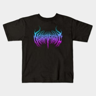 neurodivergent colors death metal design Kids T-Shirt